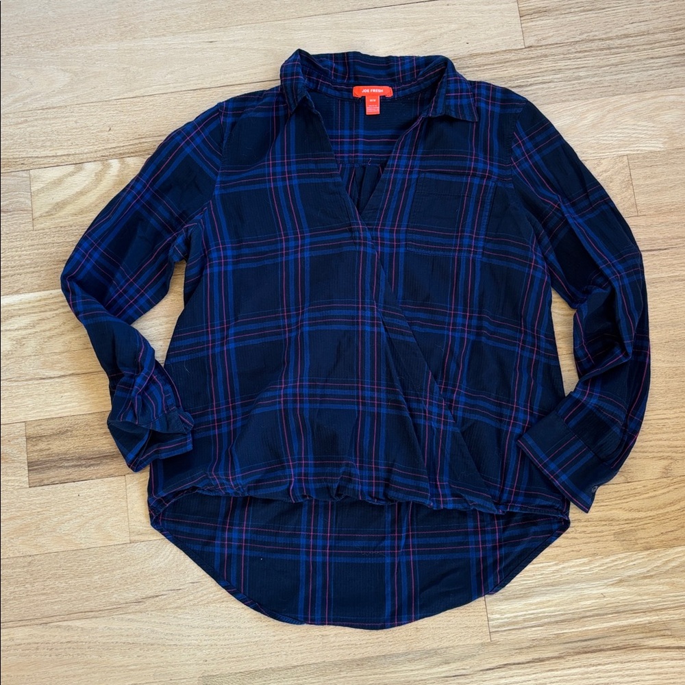 Joe Fresh - cross front cotton top size Medium